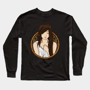 virgo zodiac illustration Long Sleeve T-Shirt